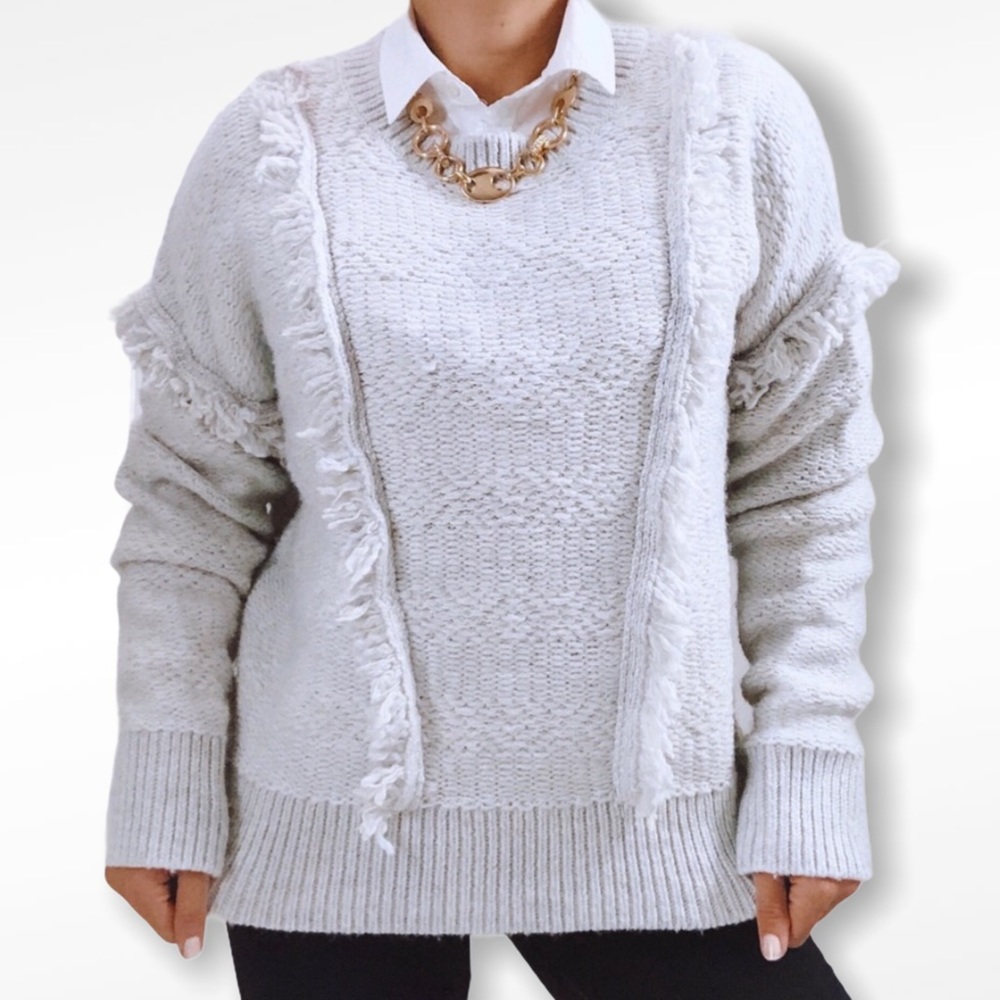 Ms Maggie. Size XL Grey Pullover Sweater